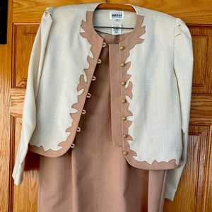 Vintage Leslie Fay Petite Jacket and Skirt Set